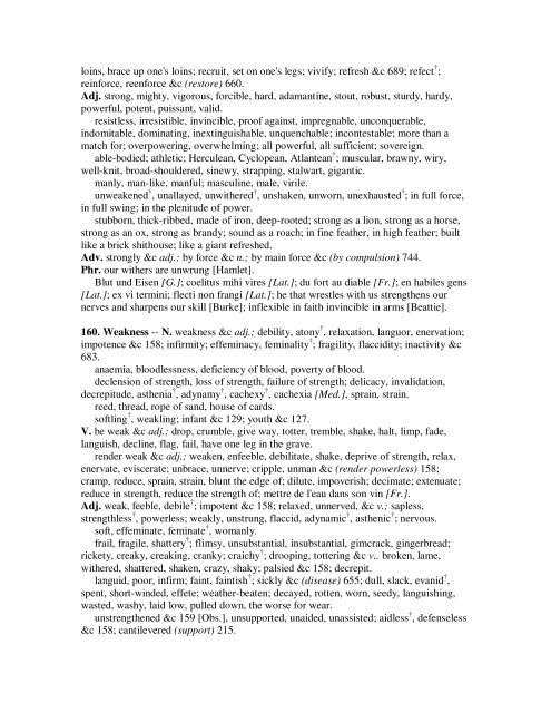 ROGET'S THESAURUS OF ENGLISH WORDS AND PHRASES ...
