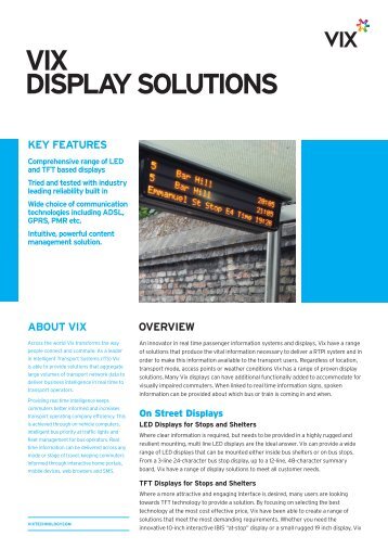 Read More About Our Screen Displays.pdf - Vix Technology