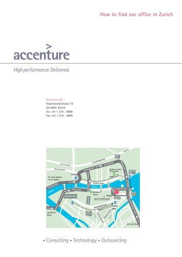 How to find our office in Zurich - Accenture