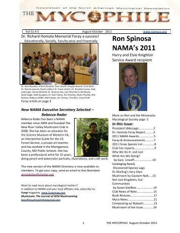 Ron Spinosa NAMA's 2011 - North American Mycological Association