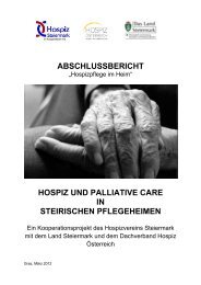 ABSCHLUSSBERICHT HOSPIZ UND ... - Hospiz Österreich