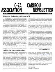 January 2002 - The C-7A Caribou Association