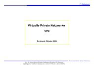 Virtuelle Private Netzwerke - Prof. Dr. Heinz-Michael Winkels