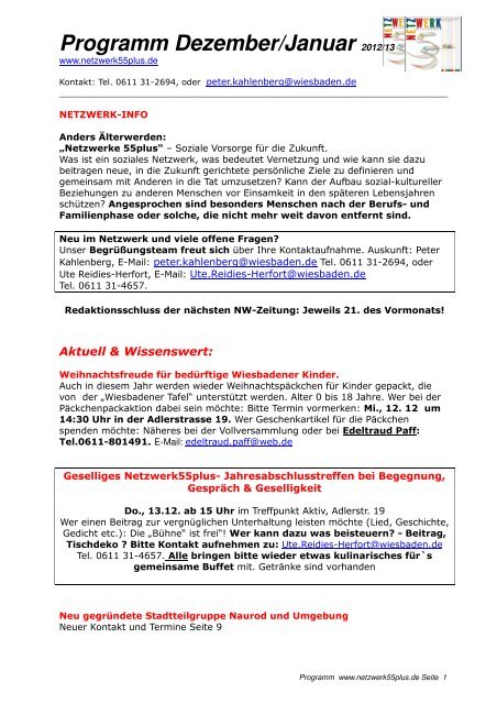 Netzwerkzeitung Dez 12 Jan 13 - 55plus