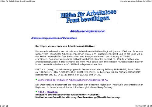 Hilfen für Arbeitslose, Frust bewältigen - pep-it.de Homepage