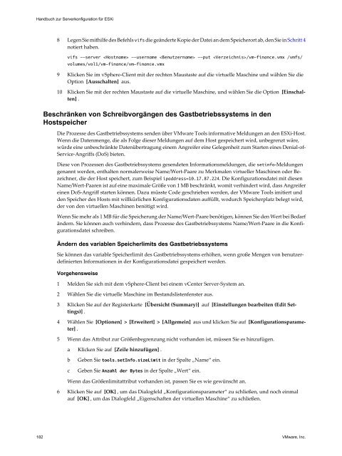 Handbuch zur Serverkonfiguration für ESXi - VMware