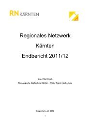 Regionales Netzwerk Kärnten Endbericht 2011/12 - schule.at