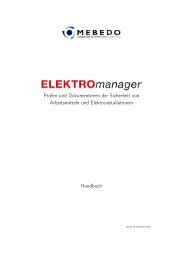 MEBEDO ELEKTROmanager Handbuch - der MEBEDO GmbH