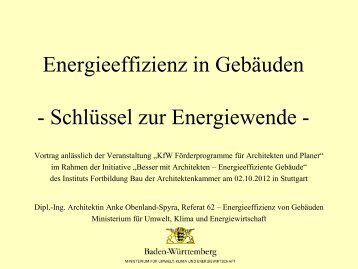 Die Energiewende in Baden-Württemberg, Anke Obenland-Spyra