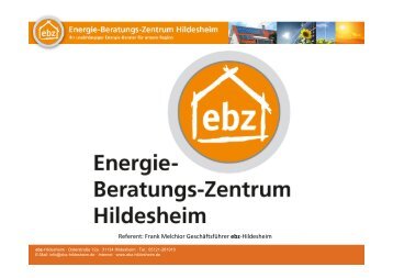 Referent: Frank Melchior Geschäftsführer ebz-Hildesheim - KuK ...