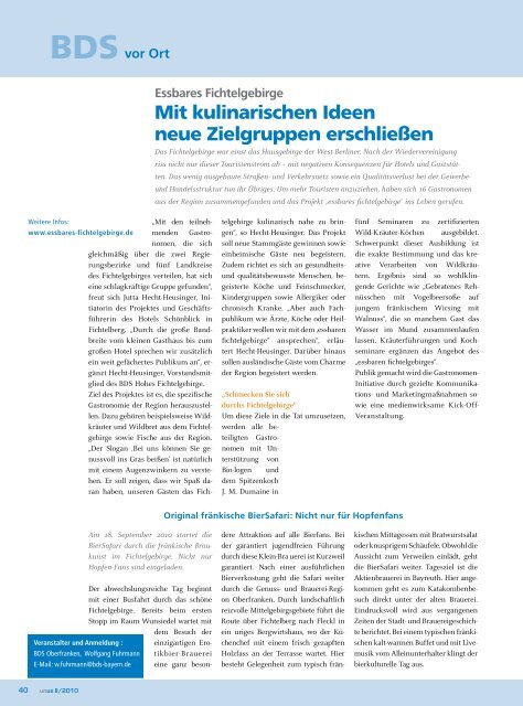unus - Bund der Selbständigen (BDS) - Gewerbeverband Bayern eV