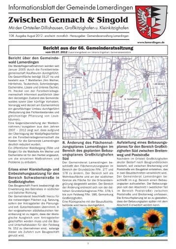 Ausgabe 08 / 2012 - Verwaltungsgemeinschaft Buchloe