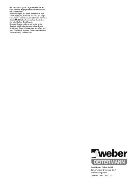 weber.prim 805 (Eurolan® DS 1) - Saint-Gobain Weber GmbH