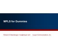mpls for dummies n49 (PDF) - nanog