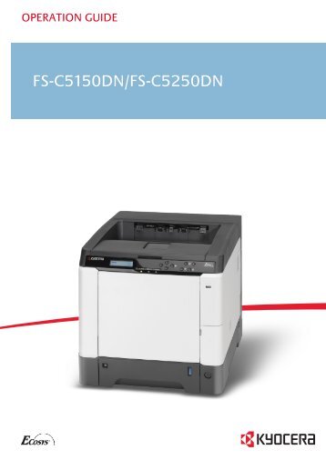 FS-C5150DN/FS-C5250DN - Kyocera