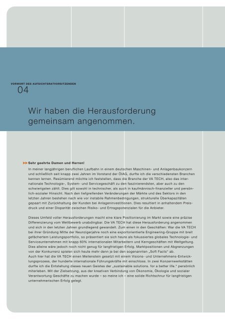 VA Technologie AG Geschäftsbericht 2002