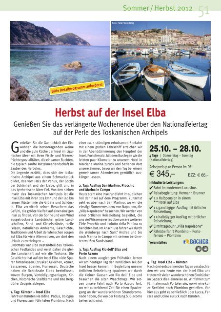 PDF herunterladen - Bacher Reisen Kärnten