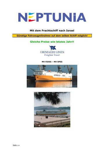 MV Fides / MV Spes - Go Israel