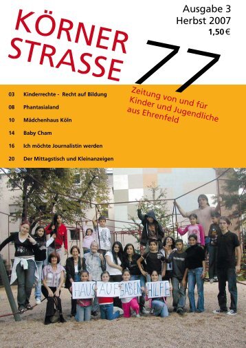 KÖRNERSTRASSE77, Ausgabe 3 - Kölner Appell gegen ...