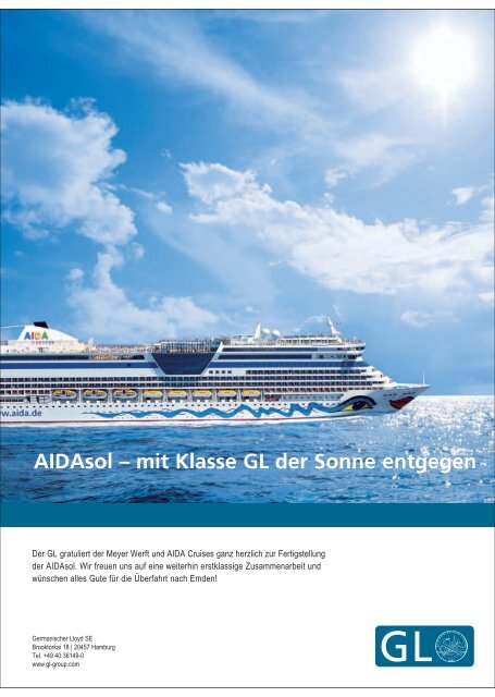 AIDAsol: Sonderbeilage zur Emspassage als pdf-Download - Neue ...