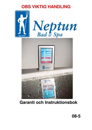 Pos. 4 Justeringsläge för pump nr. 1. - Svenska Neptun