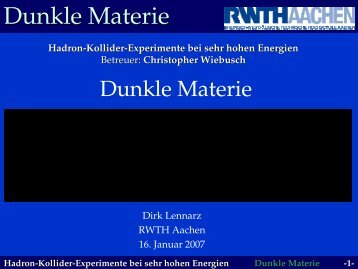 Dunkle Materie [Schreibgesch-374tzt] - Server der Fachgruppe ...