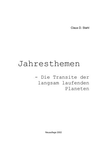 Jahresthemen - Die Transite der langsam laufenden Planeten