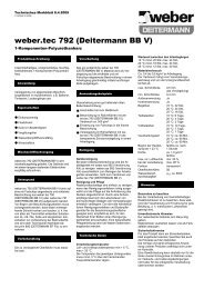 weber.tec 792 (Deitermann BB V) - Saint-Gobain Weber GmbH