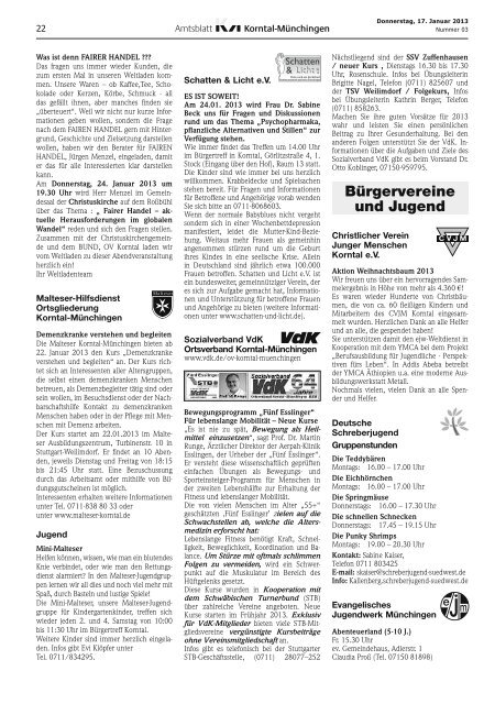Das neue Programmheft der VHS Korntal-Münchingen ist ab sofort ...