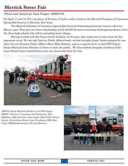 First and Foremost - US Coast Guard Auxiliary, First District ...