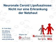 Neuronale Ceroid Lipofuszinose - Nicht nur eine ... - NCL-Stiftung