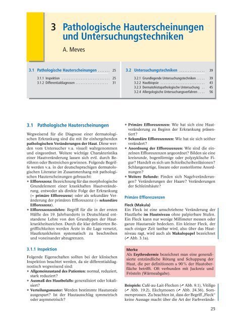 3 Pathologische Hauterscheinungen und ... - Dermabuch