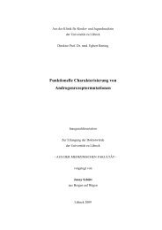 Funktionelle Charakterisierung von Androgenrezeptormutationen