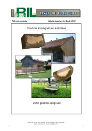 Liste de prix 2010 - Bois-Ril