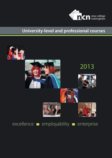 Download our HE prospectus (2013 entry) - New College Nottingham