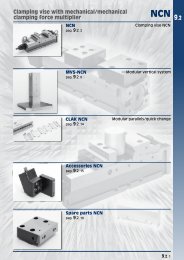 Clamping vise with mechanical/mechanical clamping force multiplier ...