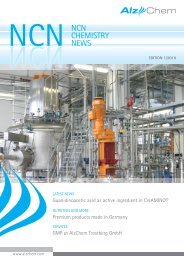 NCN CHEMISTRY NCN NEWS - AlzChem