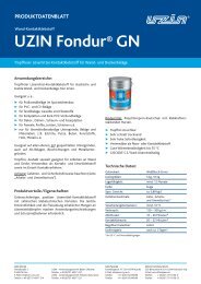 Produktdatenblatt - Uzin Utz AG