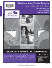 EOI OCCT Online Test Administration Manual ... - CTB/McGraw-Hill