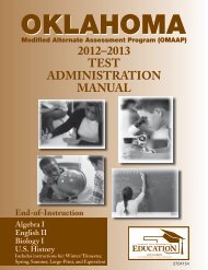 EOI OMAAP Test Administration Manual - CTB/McGraw-Hill