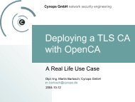 Deploying a TLS CA (Martin Bartosch)