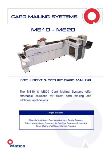 MS10 - MS20 - Card Service AG