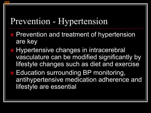 The Pressure Cooker: Hypertension and Hemorrhagic Stroke