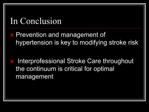 The Pressure Cooker: Hypertension and Hemorrhagic Stroke