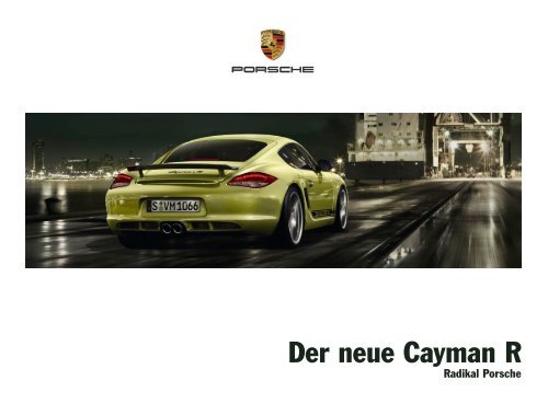 Download Cayman R Katalog - Porsche