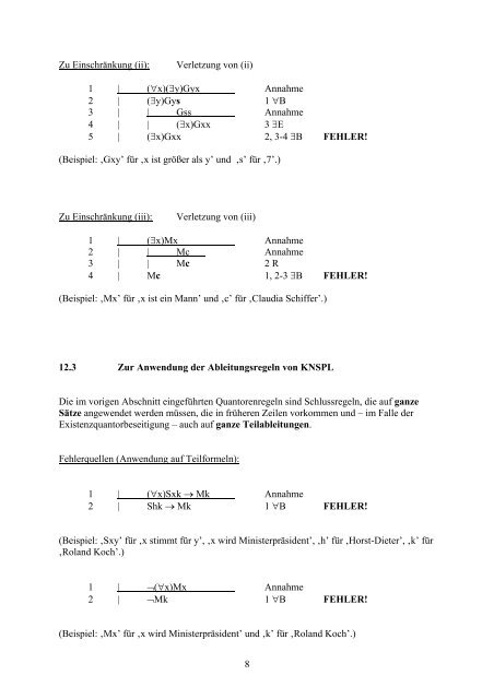 12. PRÄDIKATENLOGIK: NATÜRLICHES SCHLIESSEN 12.1 ...