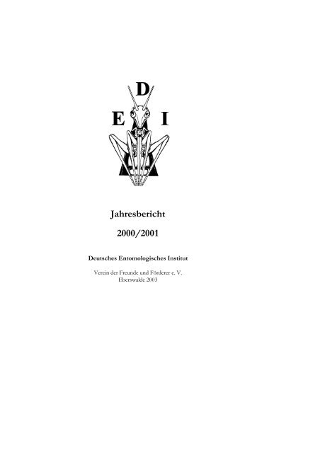 für Jahresbericht 1997 - Senckenberg Deutsches Entomologisches ...