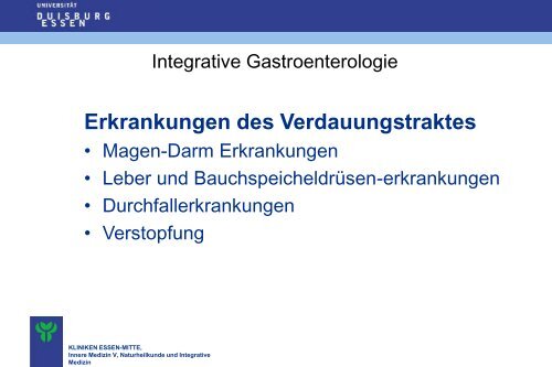 Integrative Gastroenterologie - Natur und Medizin e.V.