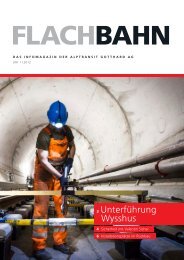 Info-Broschüre «flachbahn - Uri 1/2012 - Alptransit Gotthard AG