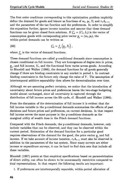 Empirical life cycle models of labour supply and - Statistisk sentralbyrå